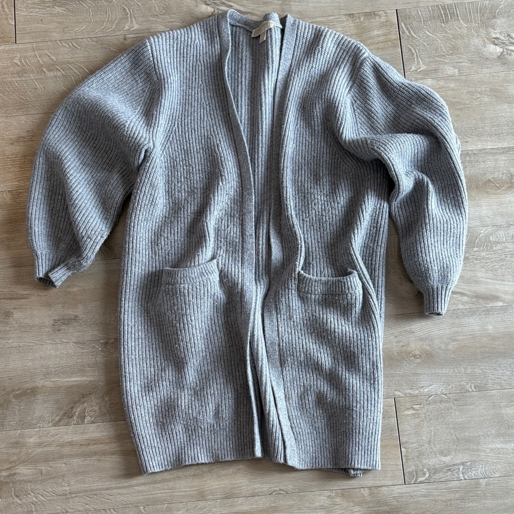 Michael Kors Heavy Knit Cardigan Pockets Oversized XS